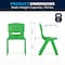 Flash Furniture Rectangle Activity Table, Plastic, Steel, Grey YU-YCY-060-0036-RECT-TBL-GREEN-GG - alternate 8